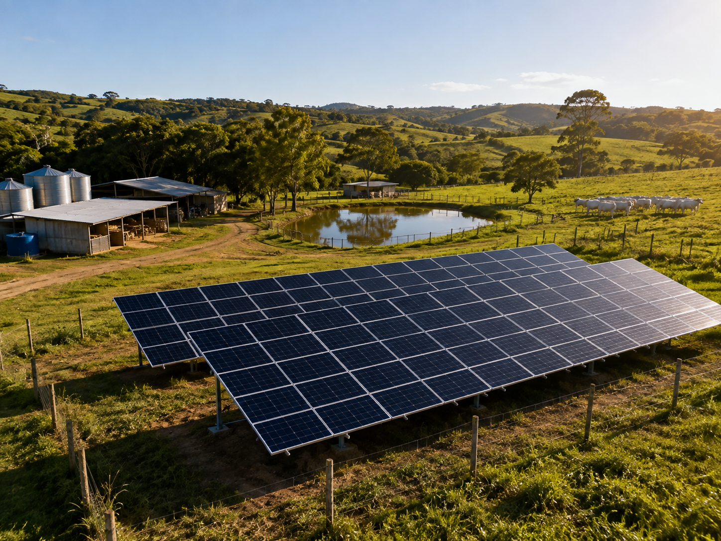 Energia solar em propriedade rural