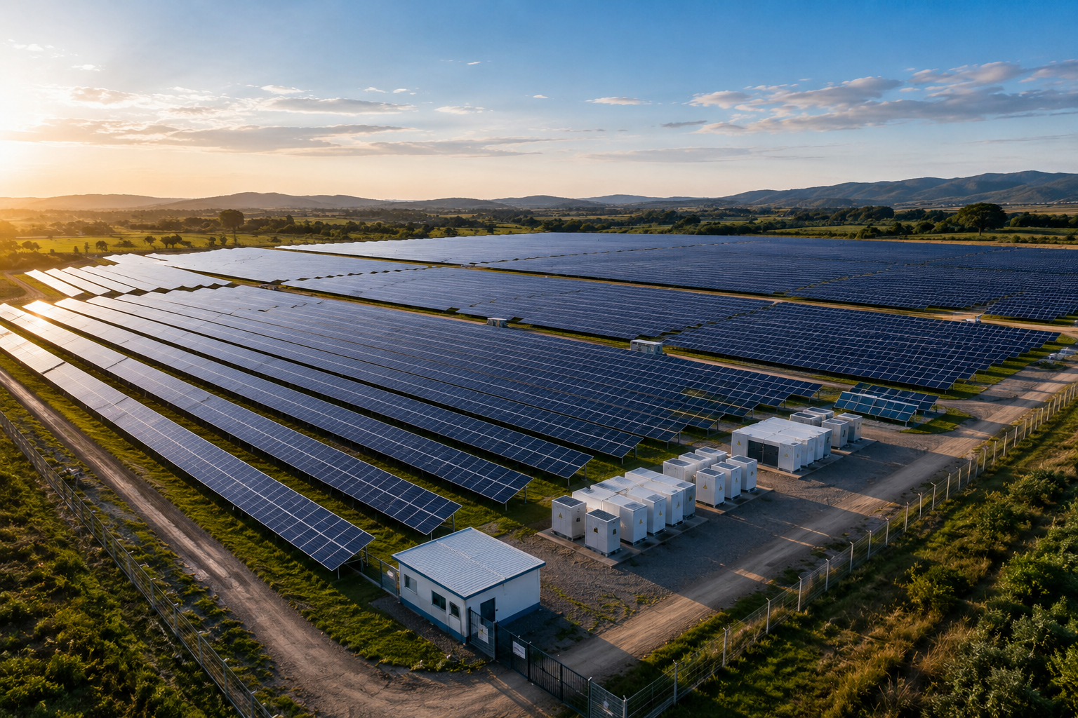 Grande sistema fotovoltaico